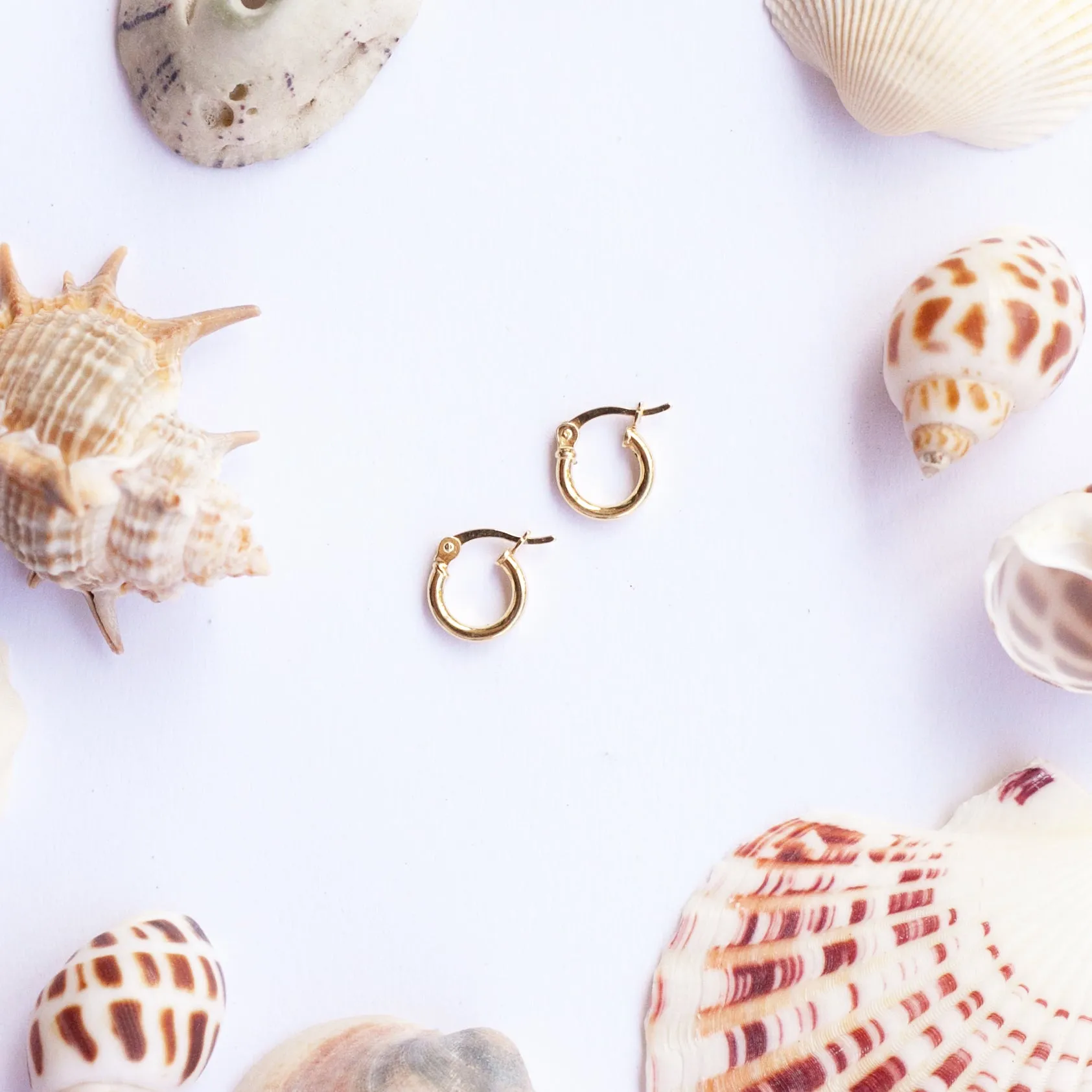 Earring Hoop Gold Vermeil
