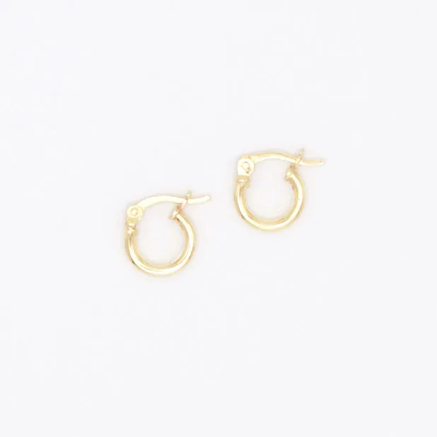 Earring Hoop Gold Vermeil