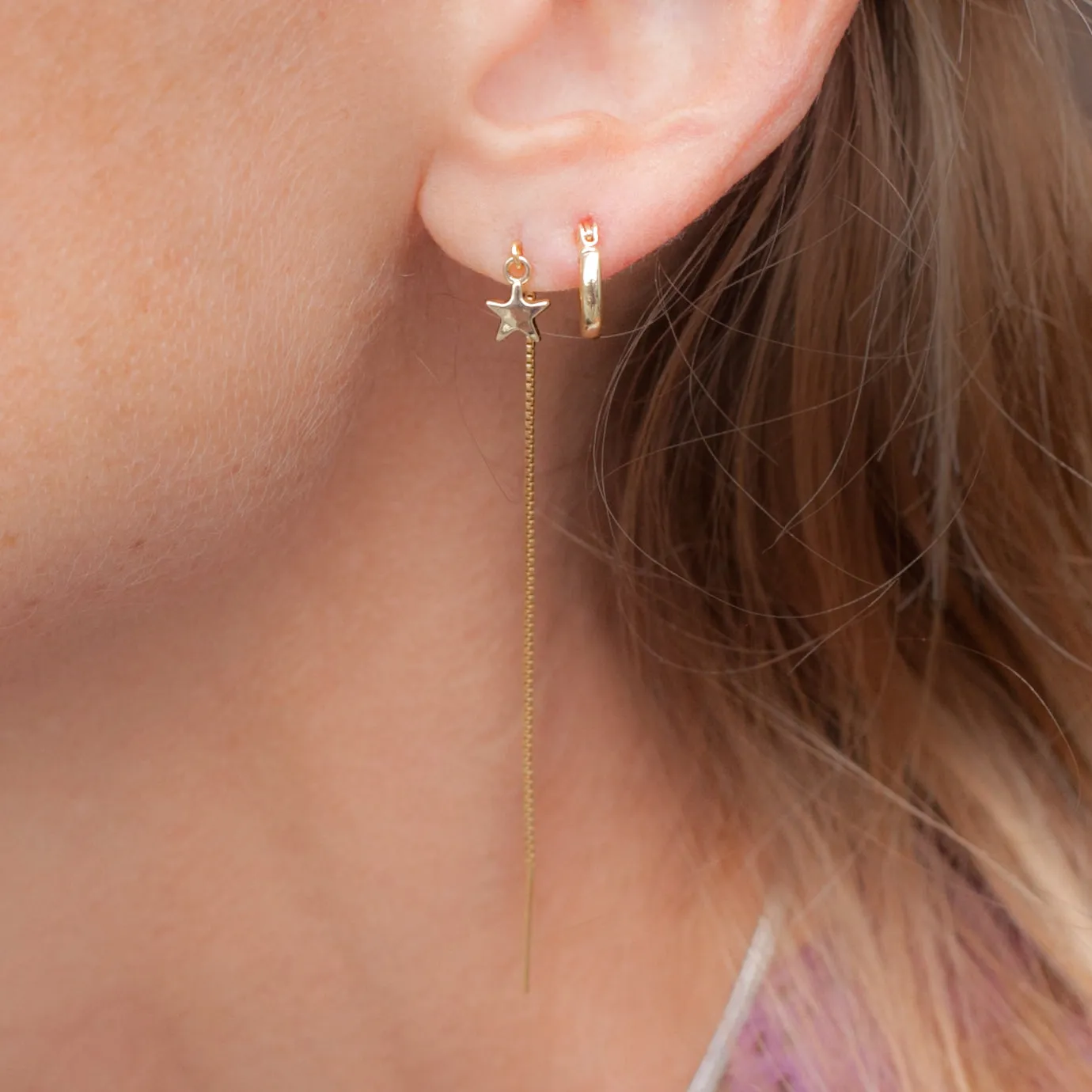 Earring Hoop Gold Vermeil