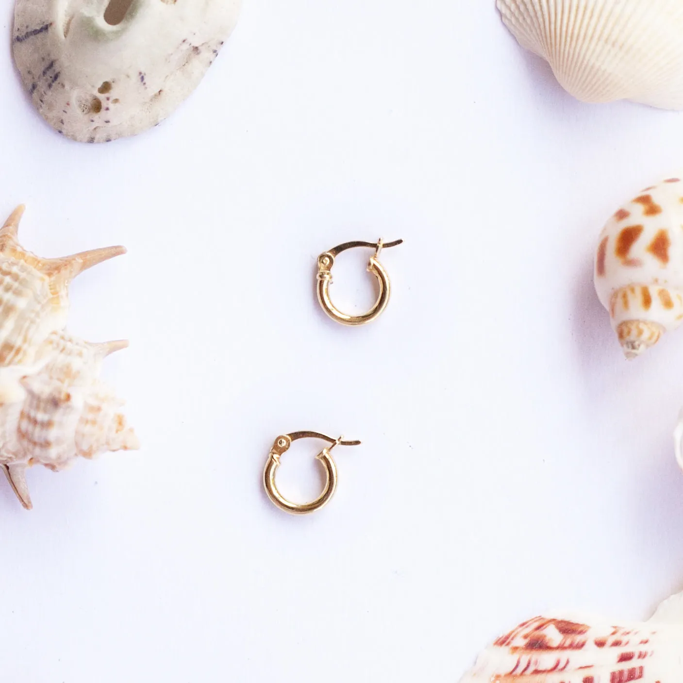 Earring Hoop Gold Vermeil