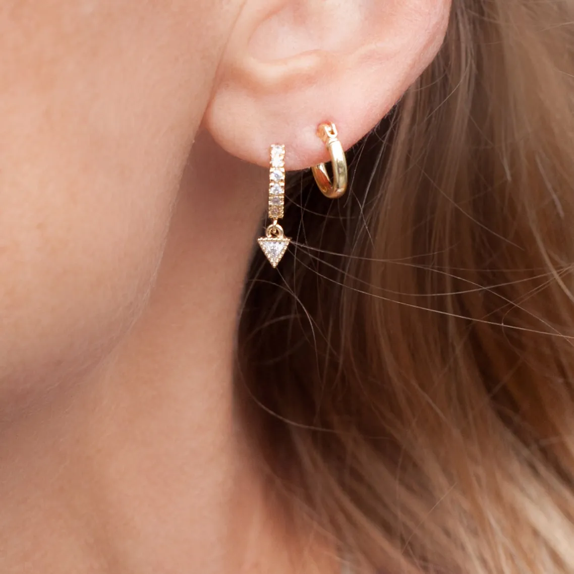 Earring Hoop Gold Vermeil