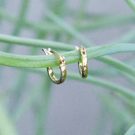 Earring Hoop Gold Vermeil