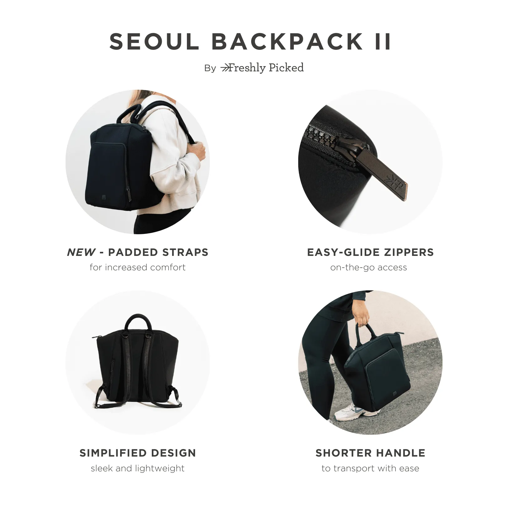 Ebony Seoul Neoprene Backpack II