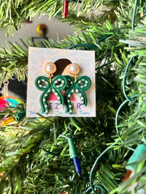 Emerald Pearl Bows