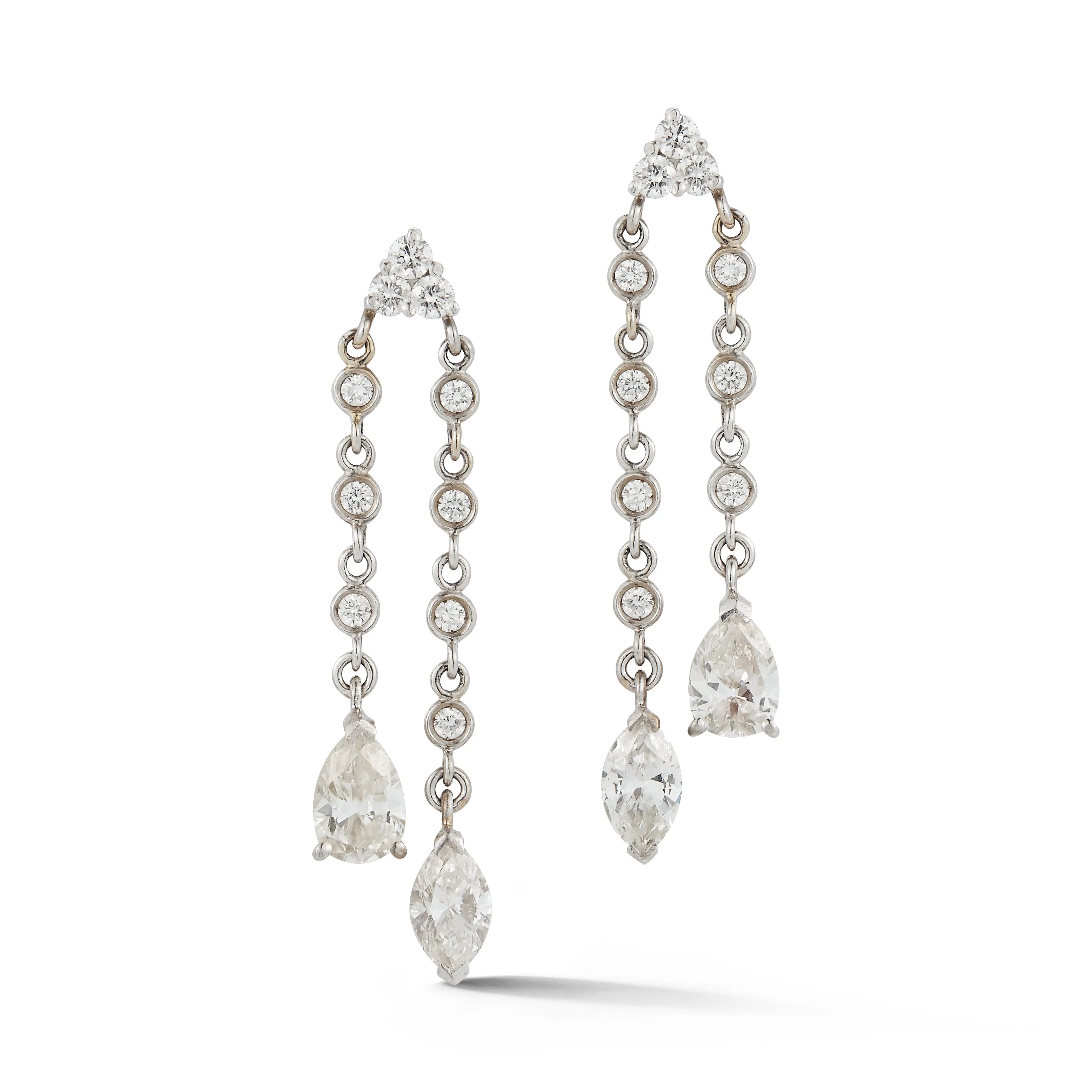 Estate Diamond Drop Earrings