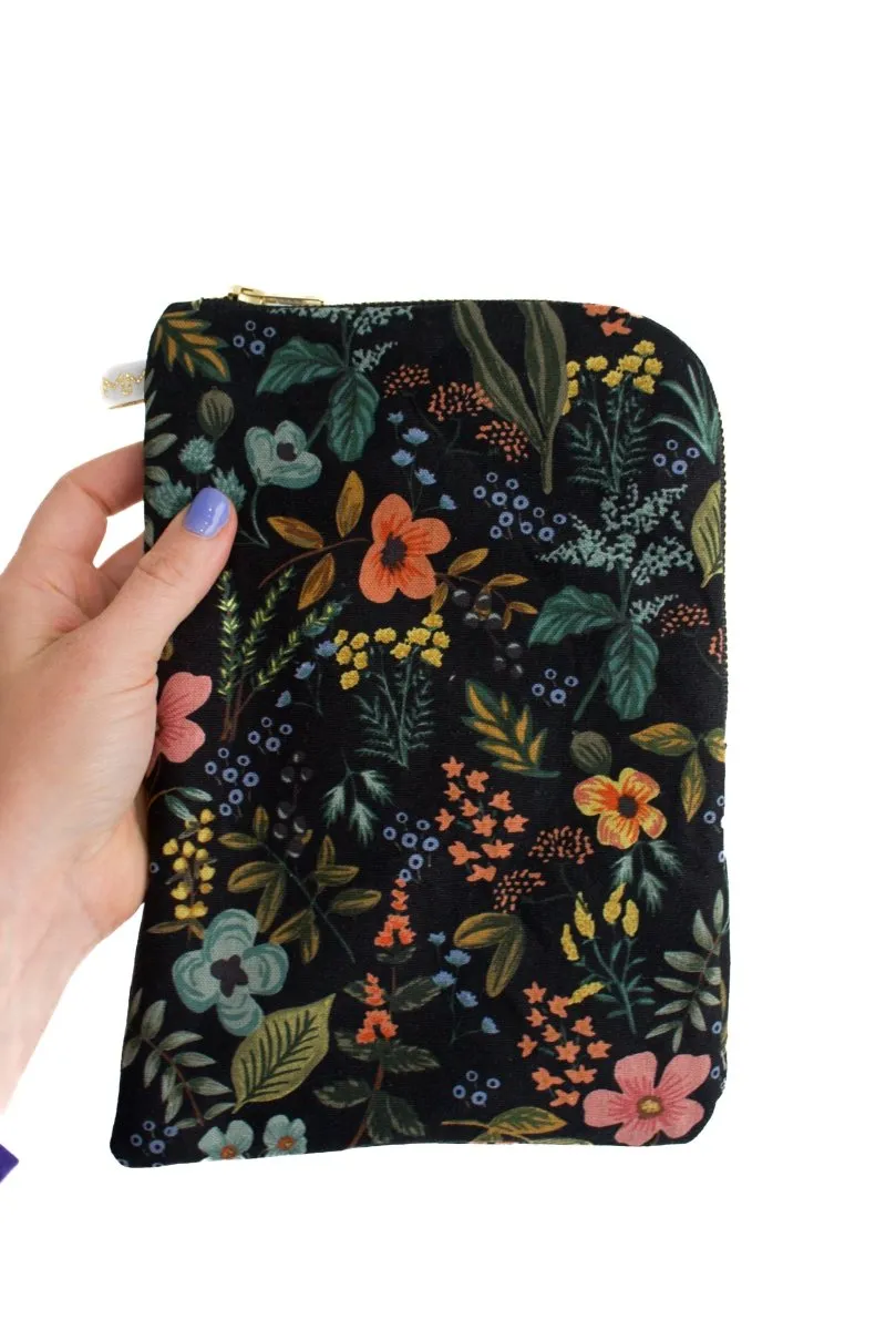 Evening Wildflower Canvas Everyday Diaper Pouch