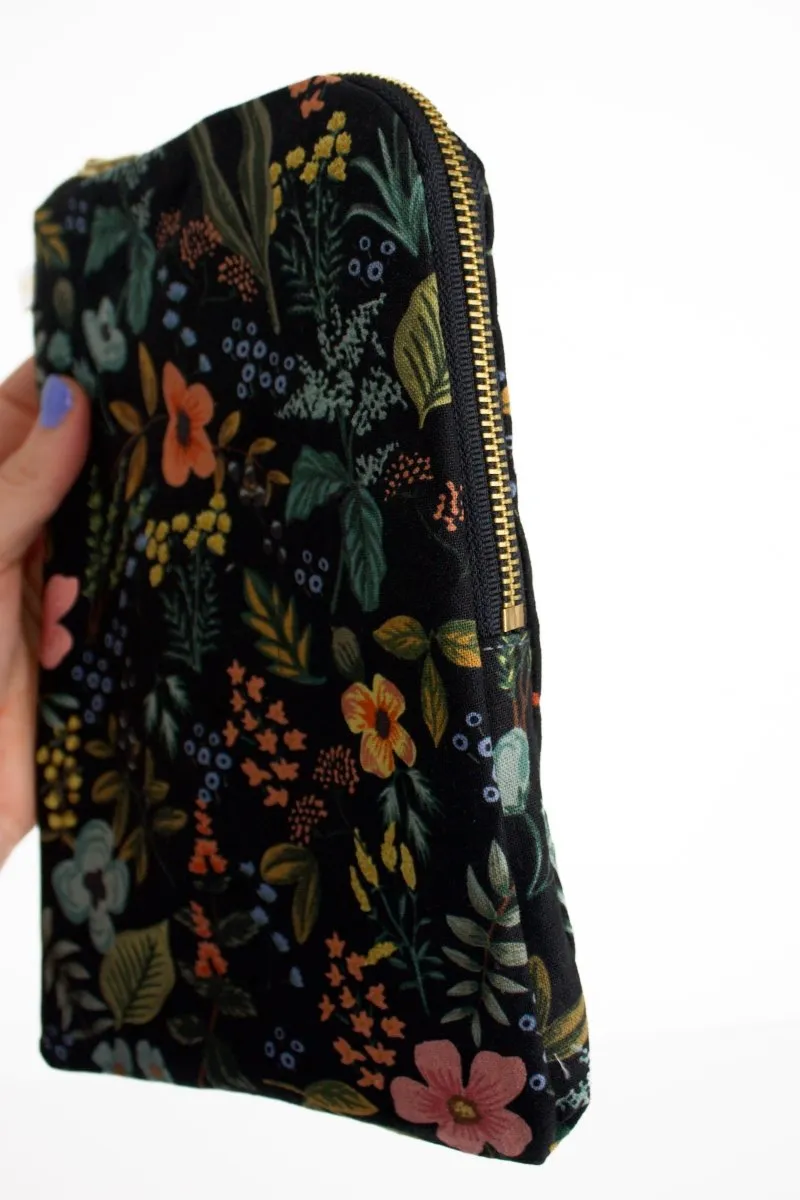 Evening Wildflower Canvas Everyday Diaper Pouch