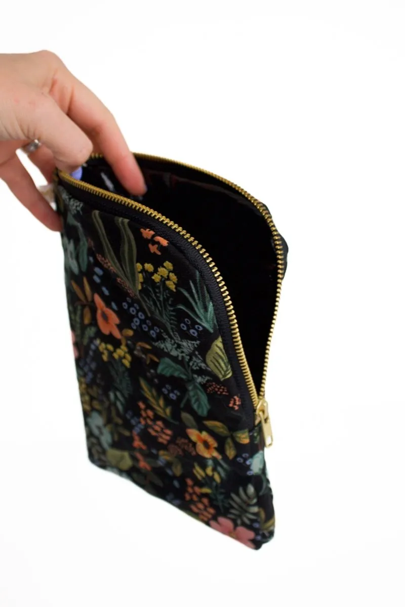 Evening Wildflower Canvas Everyday Diaper Pouch