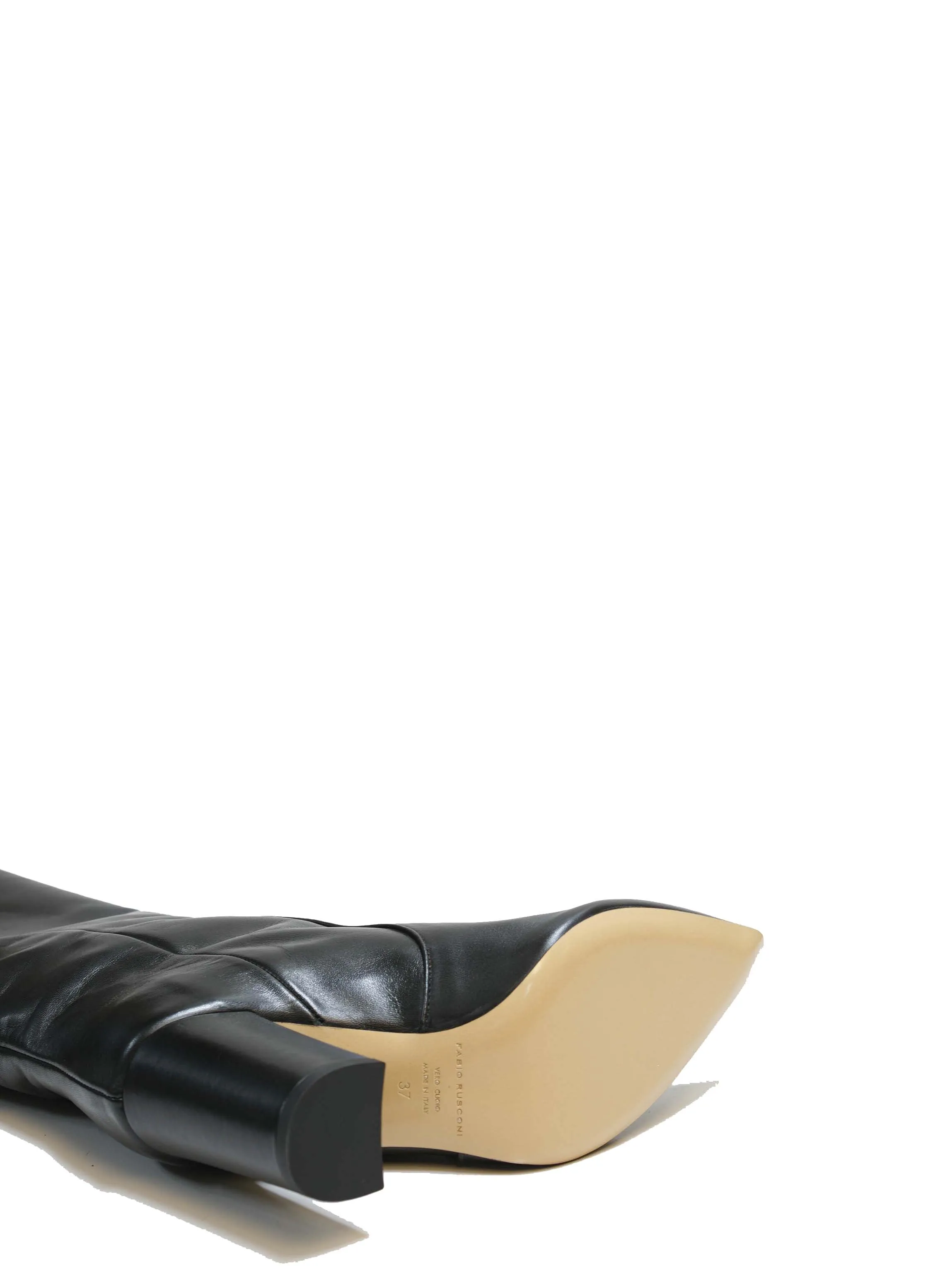 Fabio Rusconi Women's Black Leather Long Boot, Style name NYDI-OSS  40% off
