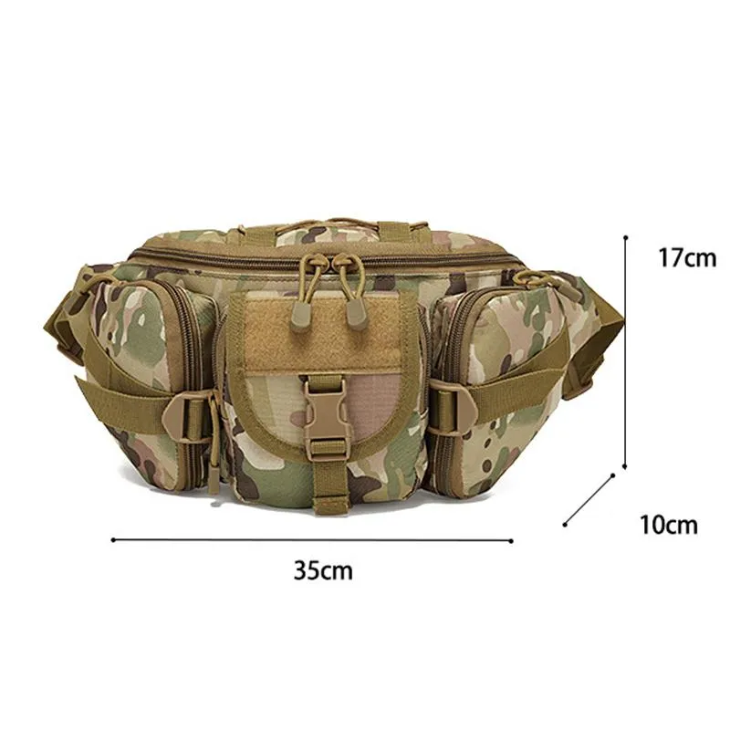 Fashion Multi-Pocket Waterproof Outdoor Sport Camouflage Waist Bag