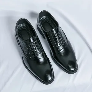 FashionStep Herren Leder Oxfords in Vintage-Stil