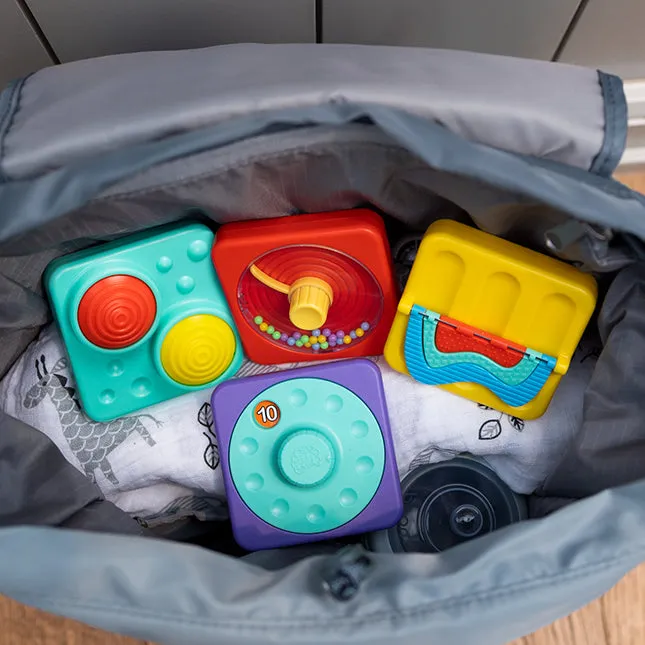 Fat Brain Toy - Play Tab 3pk Tiles - Gear, Picture Changer, and Squeaker