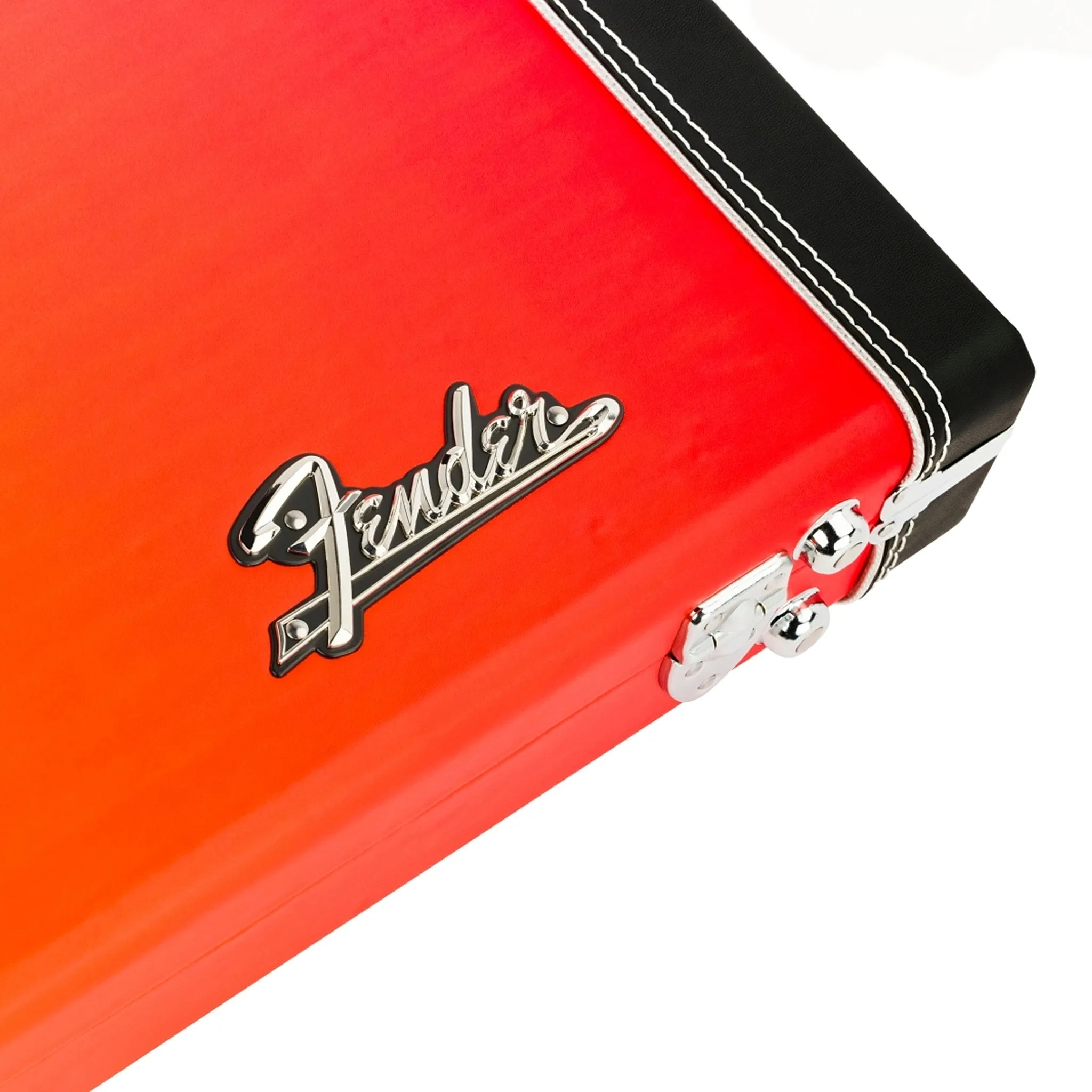 Fender Deluxe Ombré Stratocaster/Telecaster Guitar Case, Tequila Sunrise