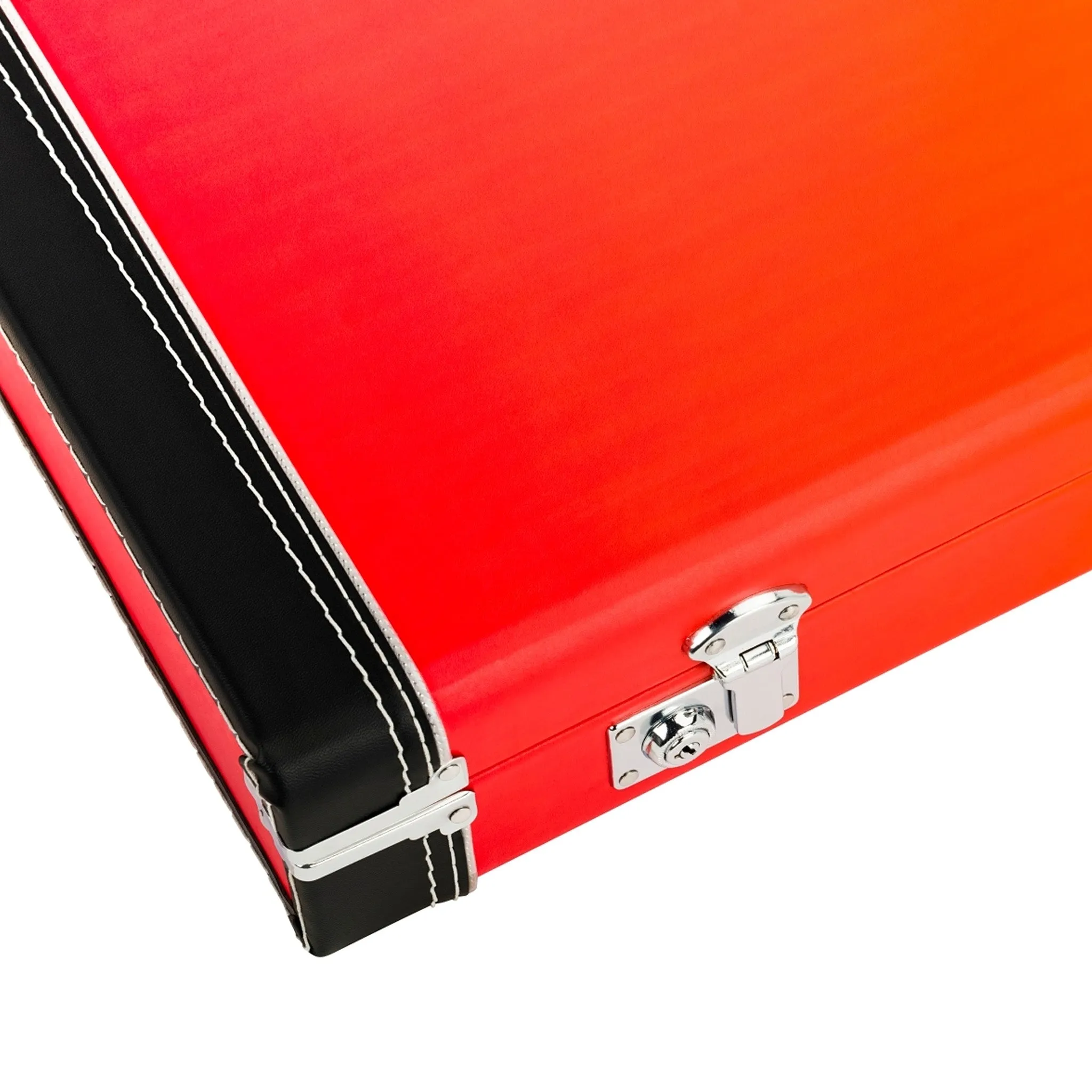 Fender Deluxe Ombré Stratocaster/Telecaster Guitar Case, Tequila Sunrise