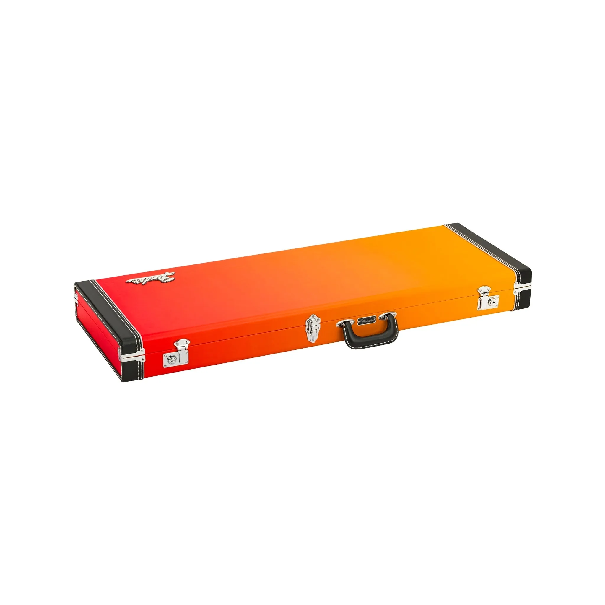 Fender Deluxe Ombré Stratocaster/Telecaster Guitar Case, Tequila Sunrise