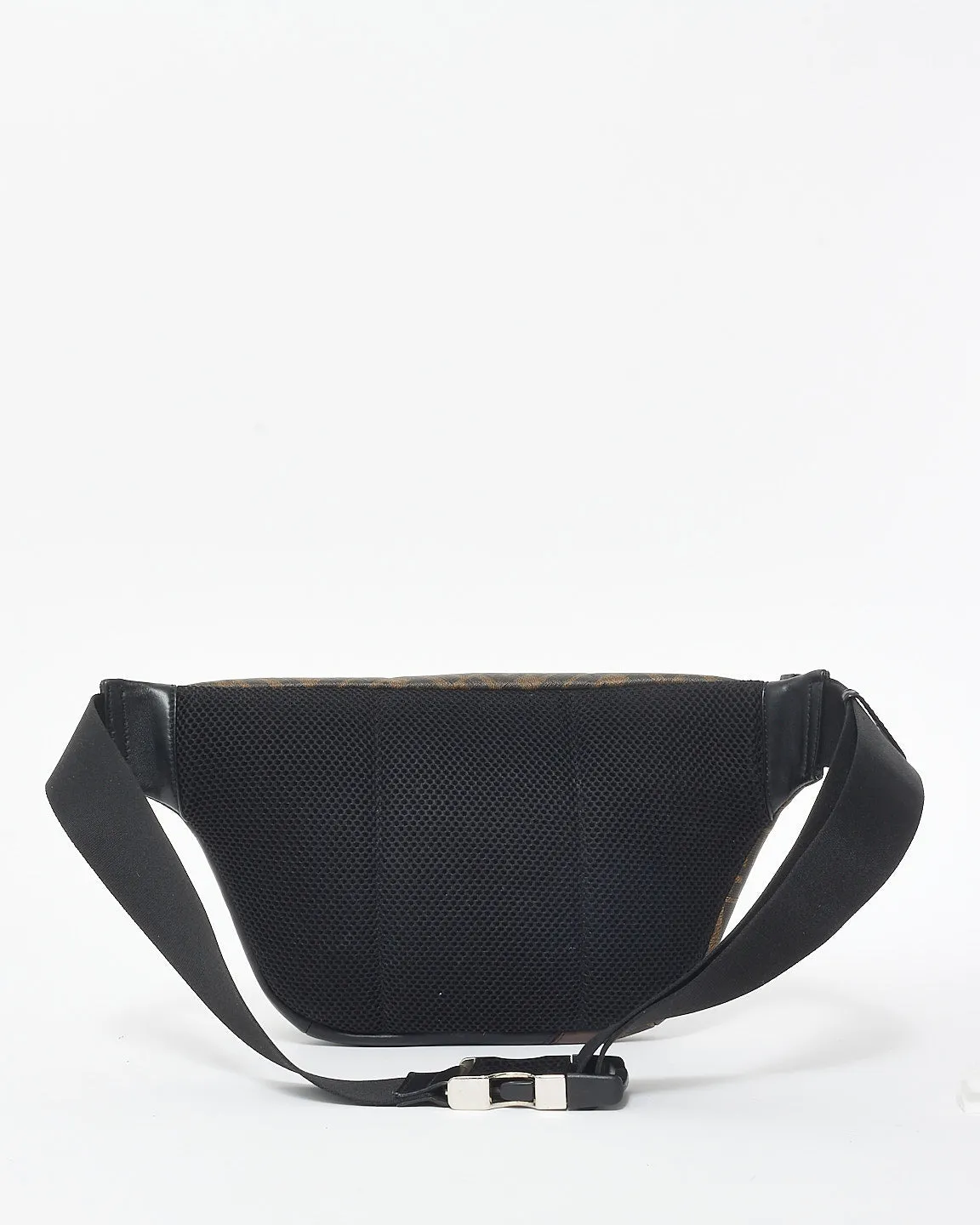 Fendi Brown FF Zucca Print Coated Canvas & Leather Diagonal Belt Bag
