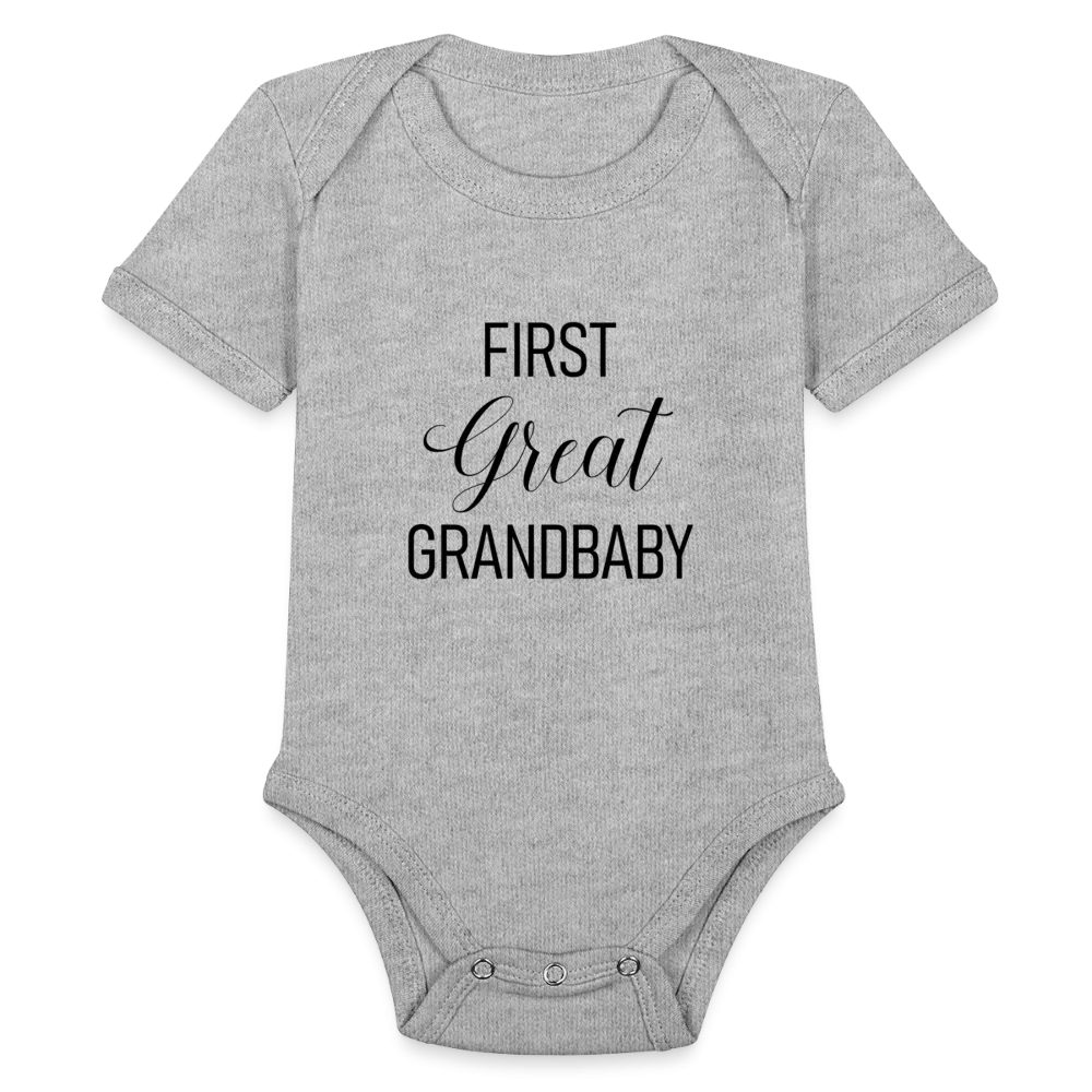 First Great Grandbaby Organic Short Sleeve Baby Bodysuit