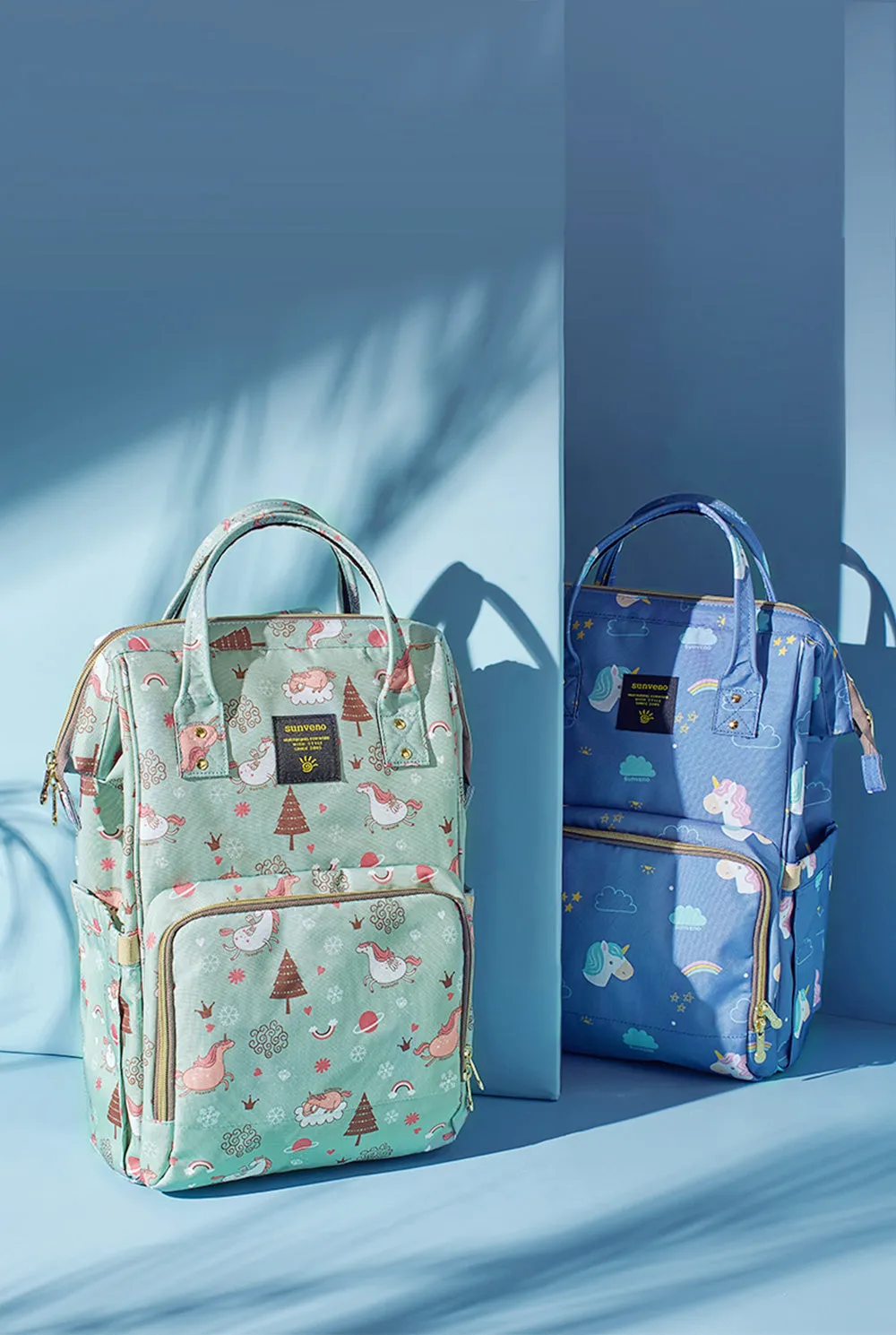 Fish-Opening Diaper Bag Unicorn Backpack
