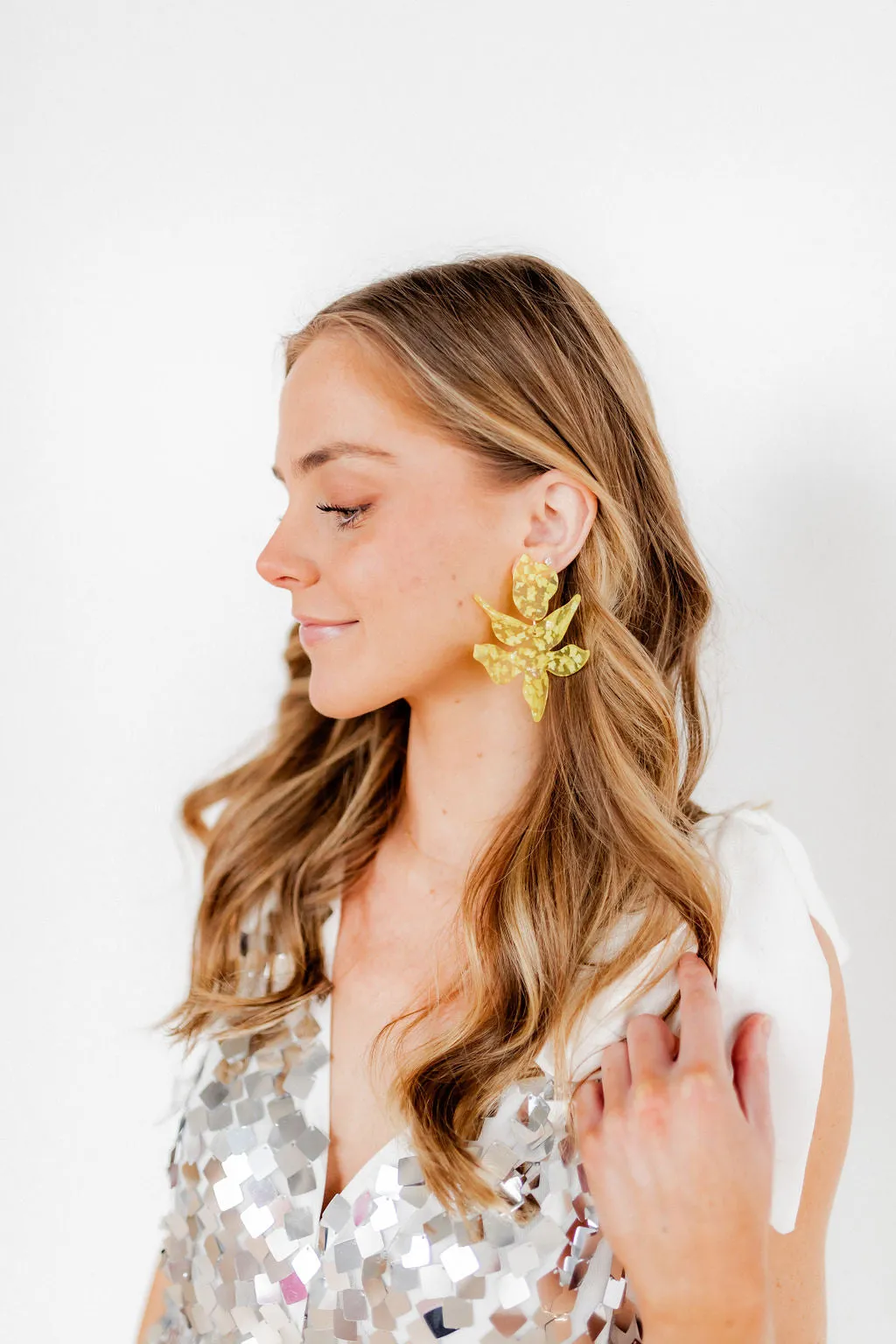 Flora Statement Earrings - Sunshine Yellow