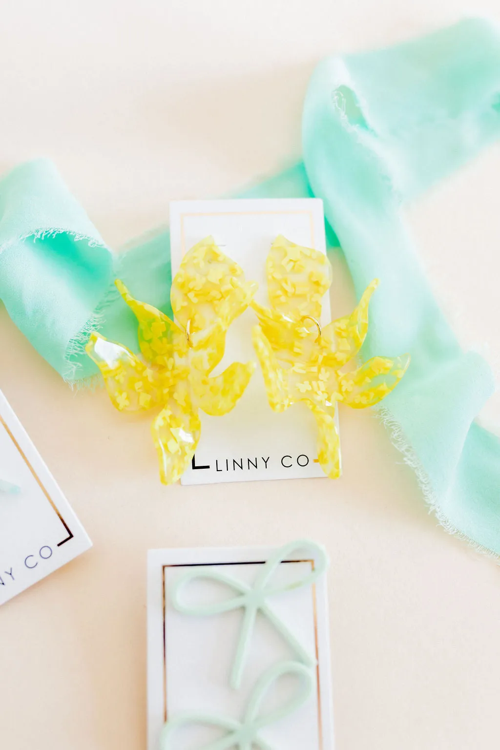 Flora Statement Earrings - Sunshine Yellow