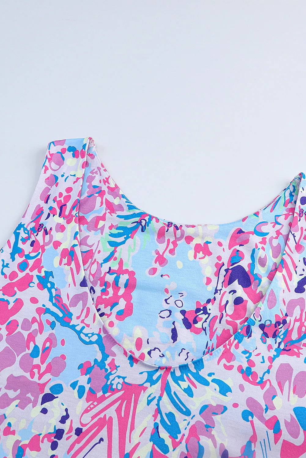 Floral Print Sleeveless Maxi Dresses