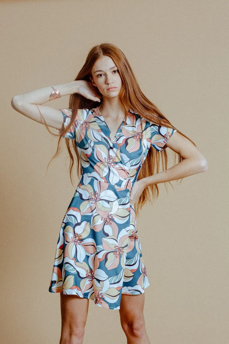 Floral Wrap Dress