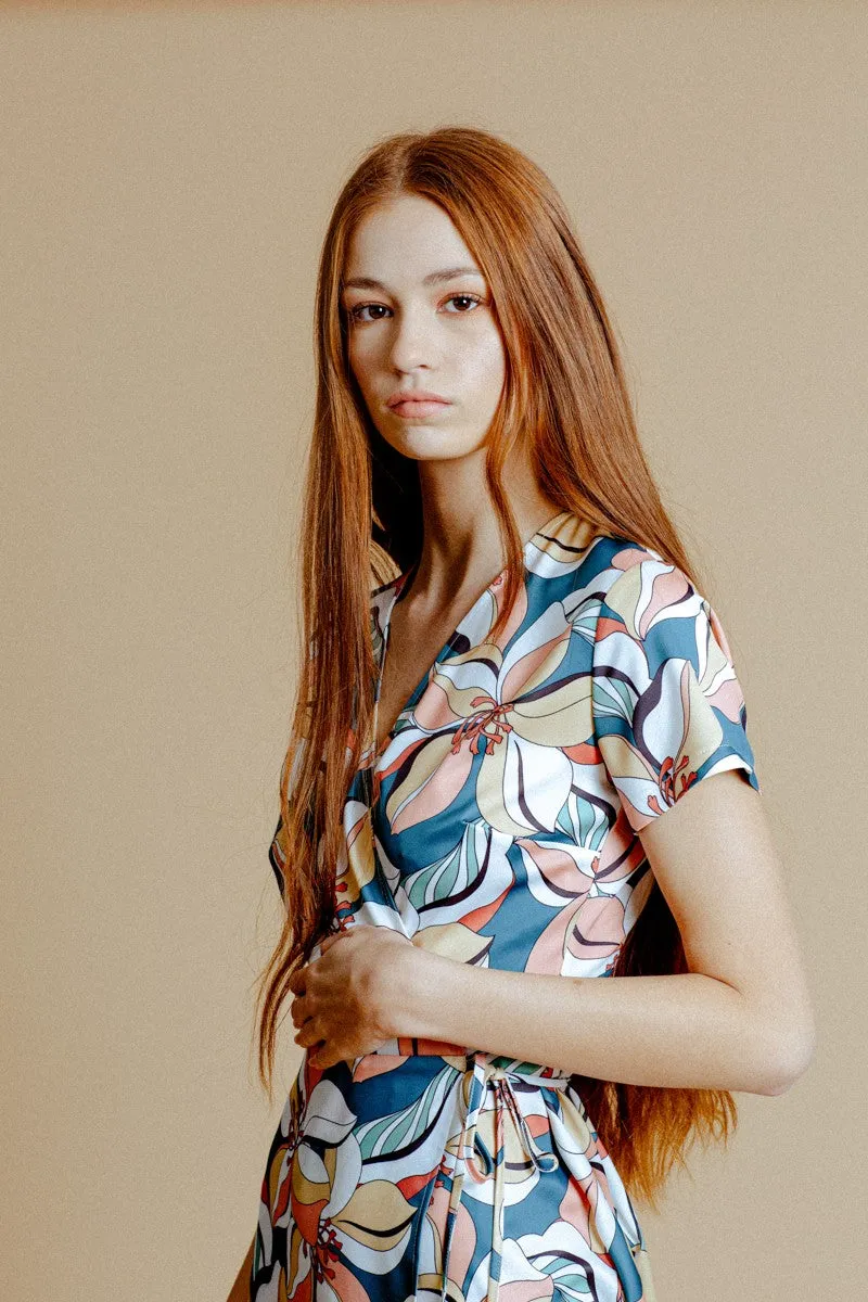 Floral Wrap Dress