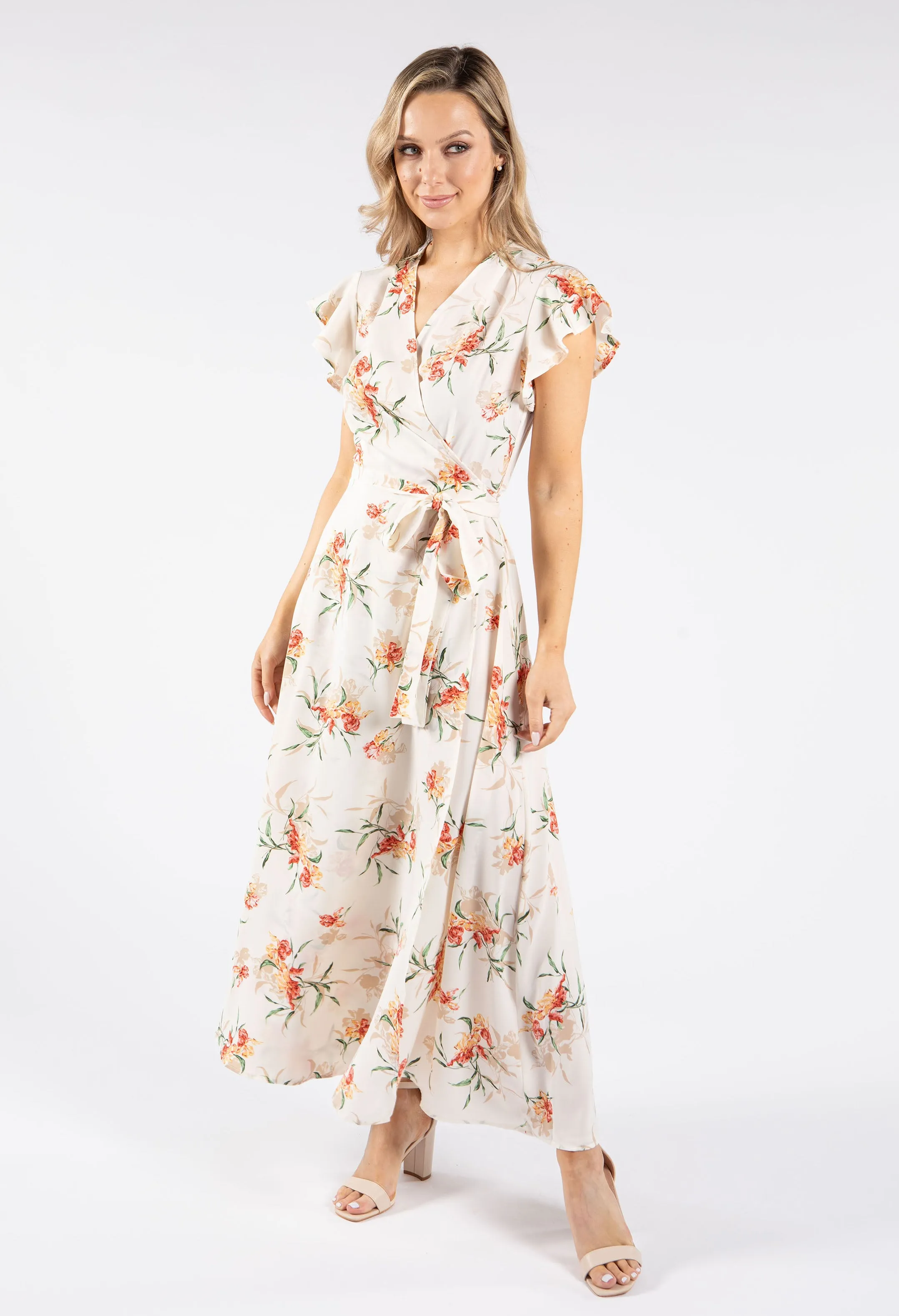 Floral Wrap Maxi Dress