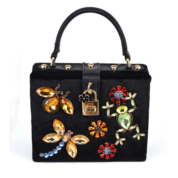 Flower Clutch Acrylic Luxury Handbag