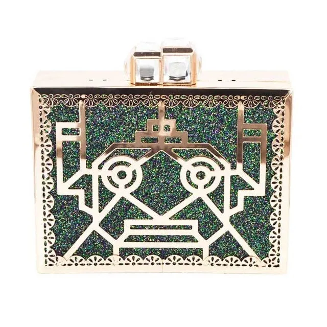 Flower Clutch Acrylic Luxury Handbag