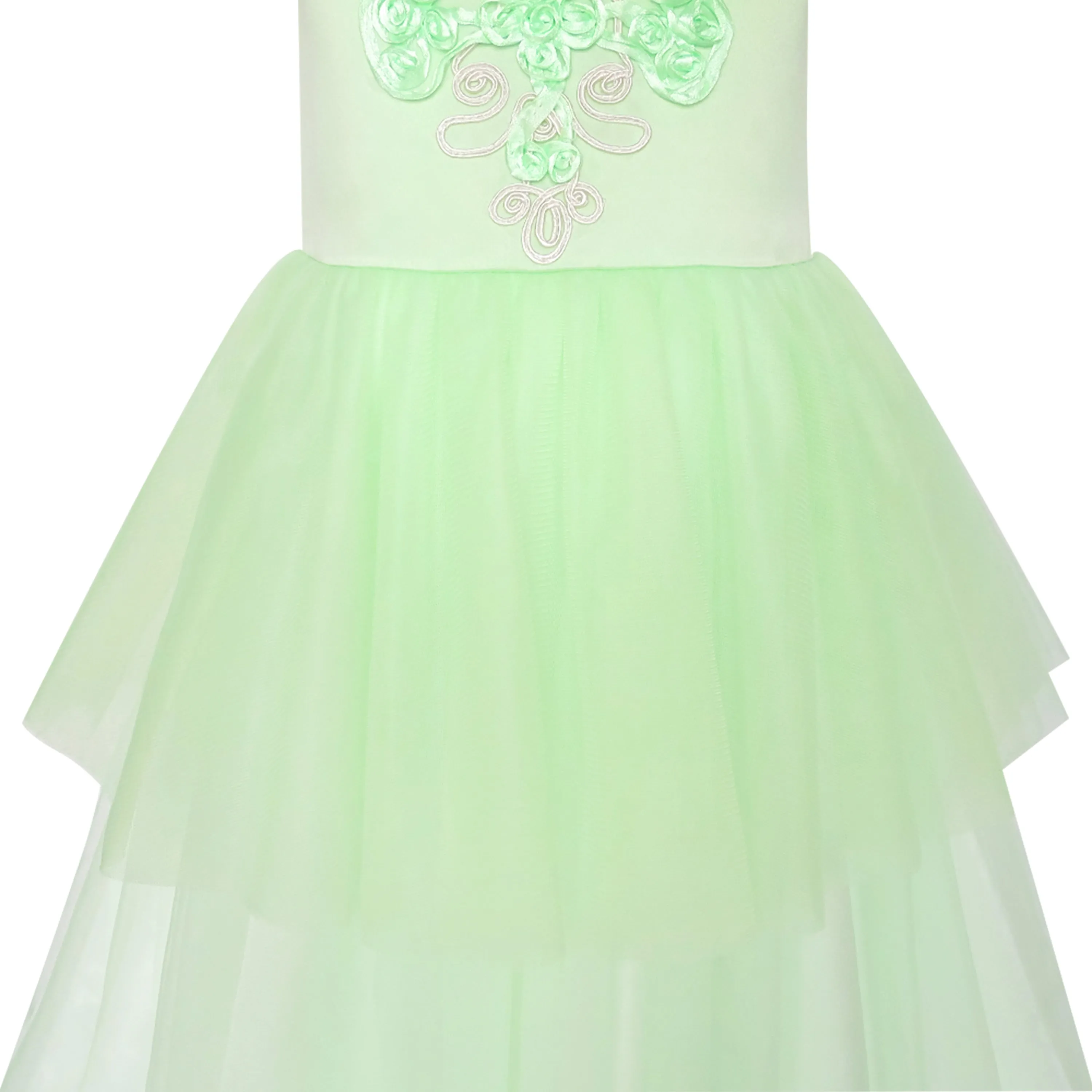 Flower Girls Dress Dancing Ball Gown Princess Party Size 6-14 Years