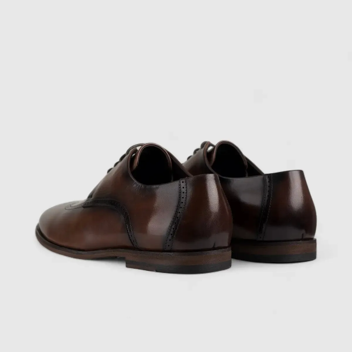 Formales Chunky Sole Oxfords Brown 175-A78