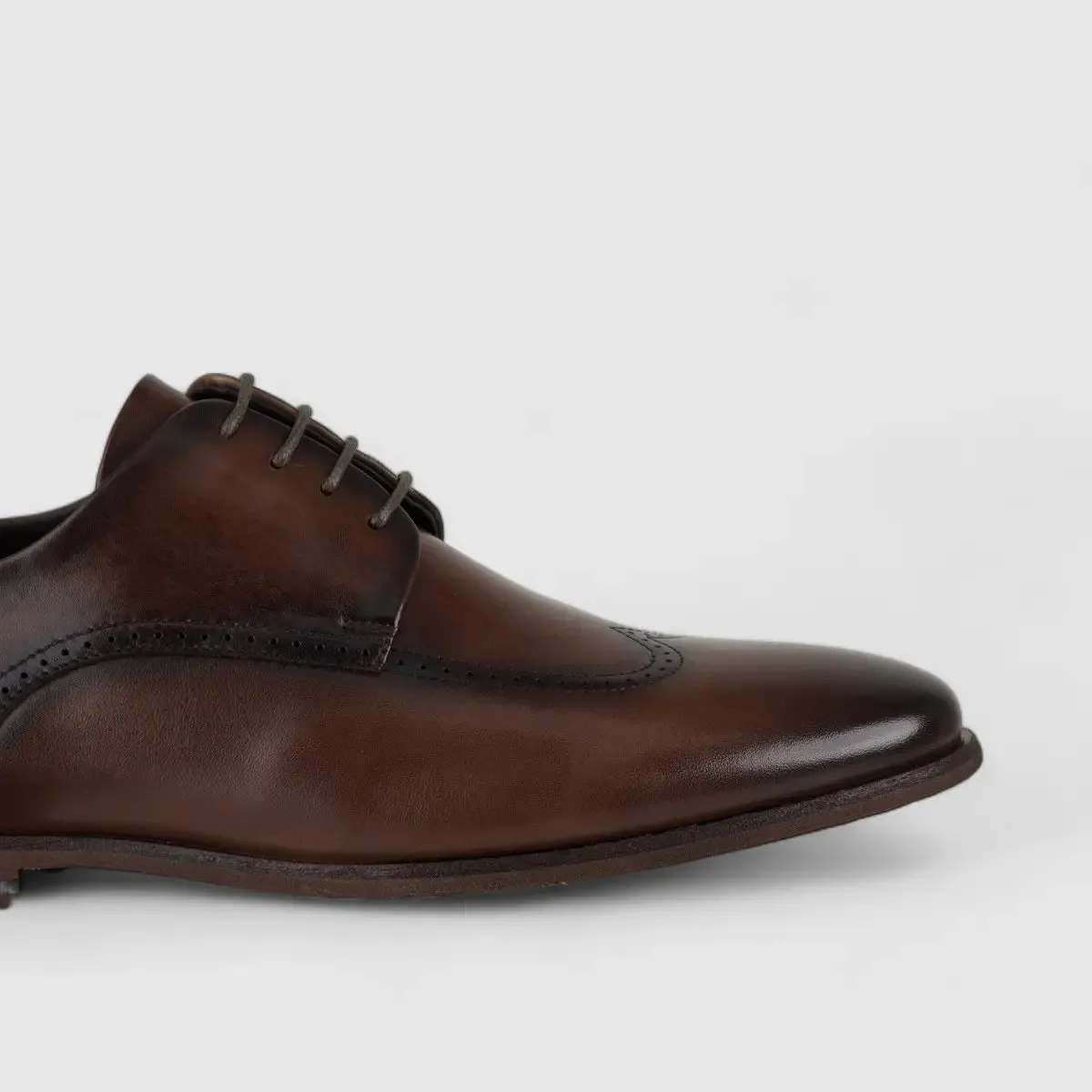 Formales Chunky Sole Oxfords Brown 175-A78