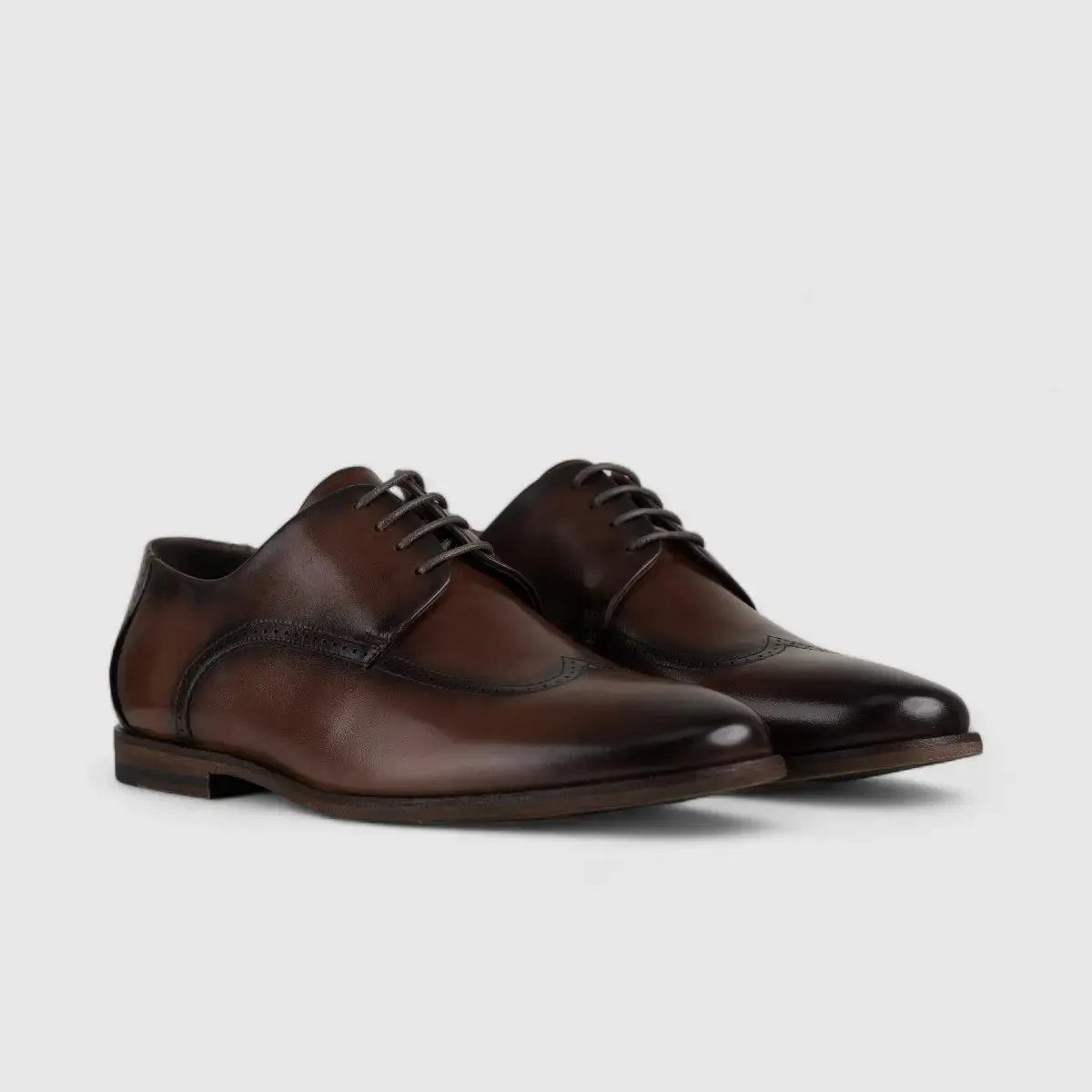 Formales Chunky Sole Oxfords Brown 175-A78