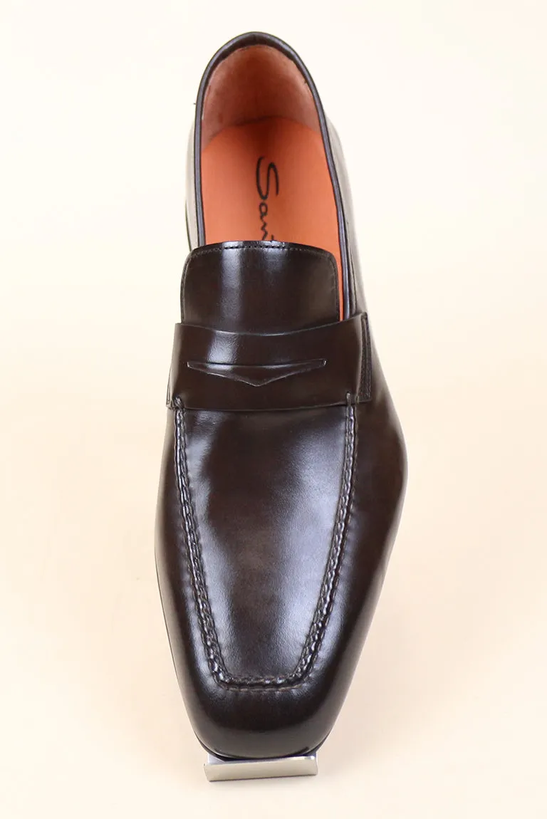 Fox Dark Brown Leather Loafer