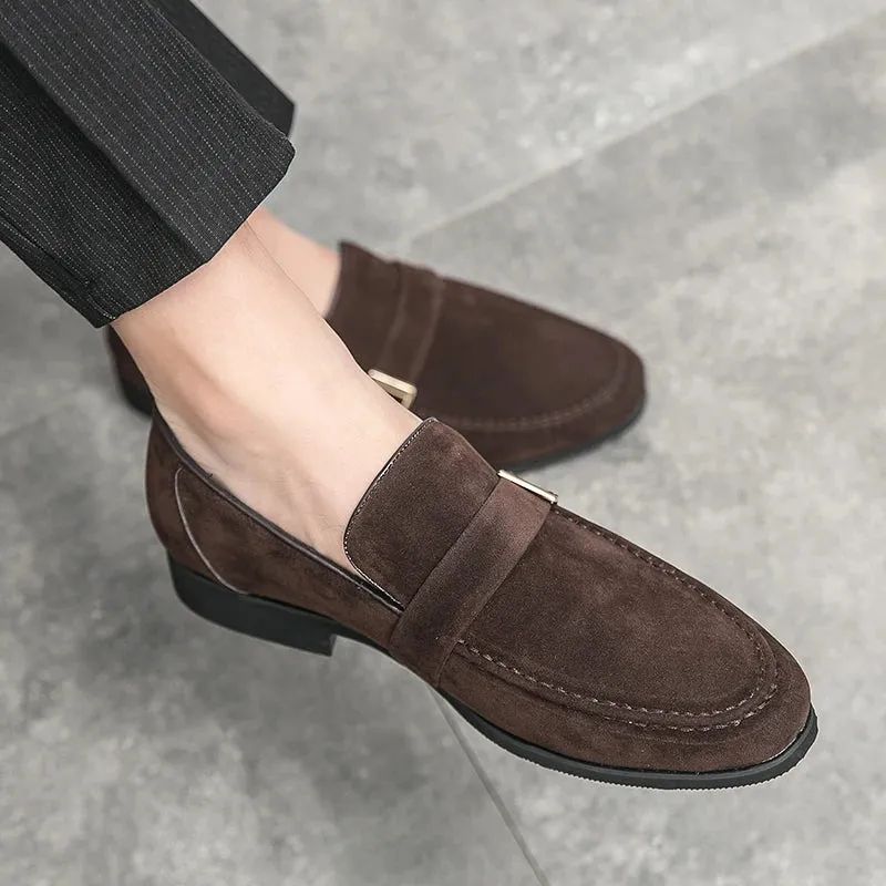FusionFit Herren Loafer mit Schleife und spitzem Design