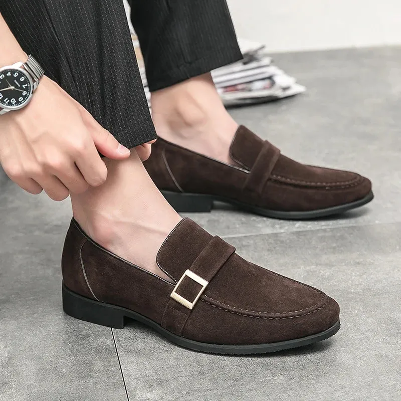 FusionFit Herren Loafer mit Schleife und spitzem Design