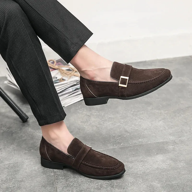 FusionFit Herren Loafer mit Schleife und spitzem Design
