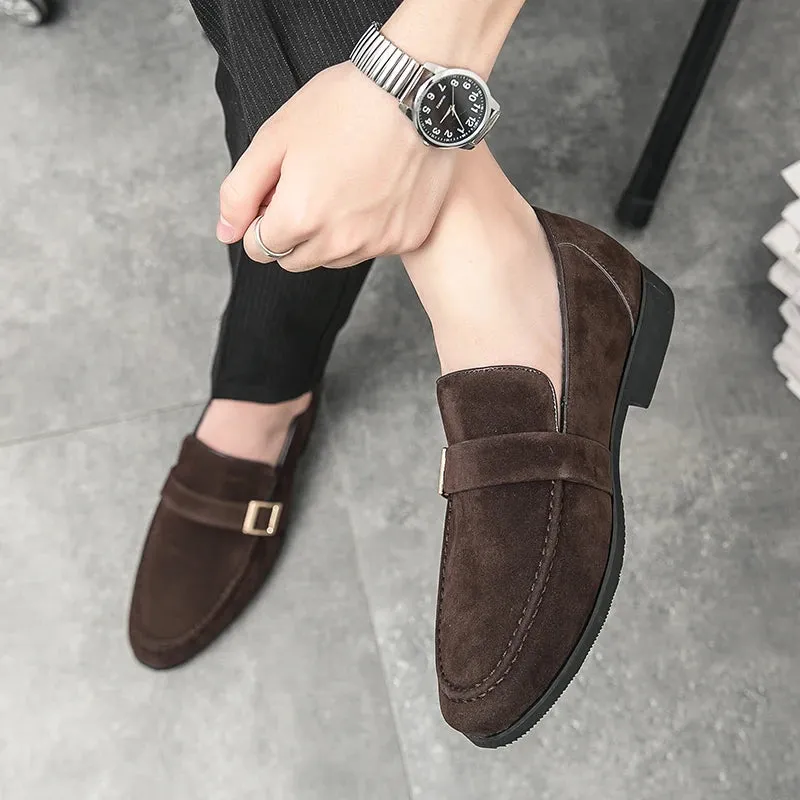 FusionFit Herren Loafer mit Schleife und spitzem Design