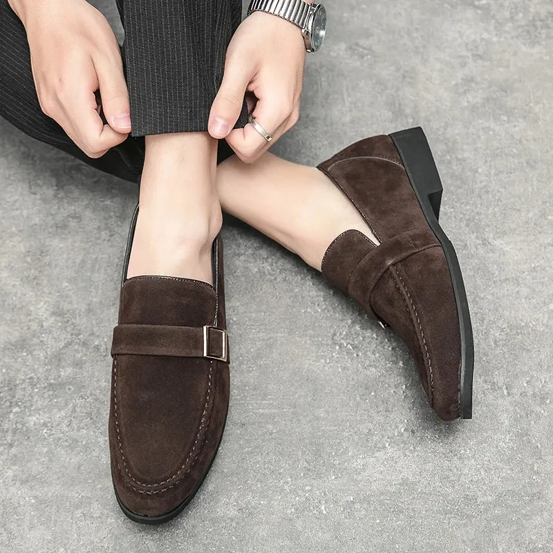 FusionFit Herren Loafer mit Schleife und spitzem Design
