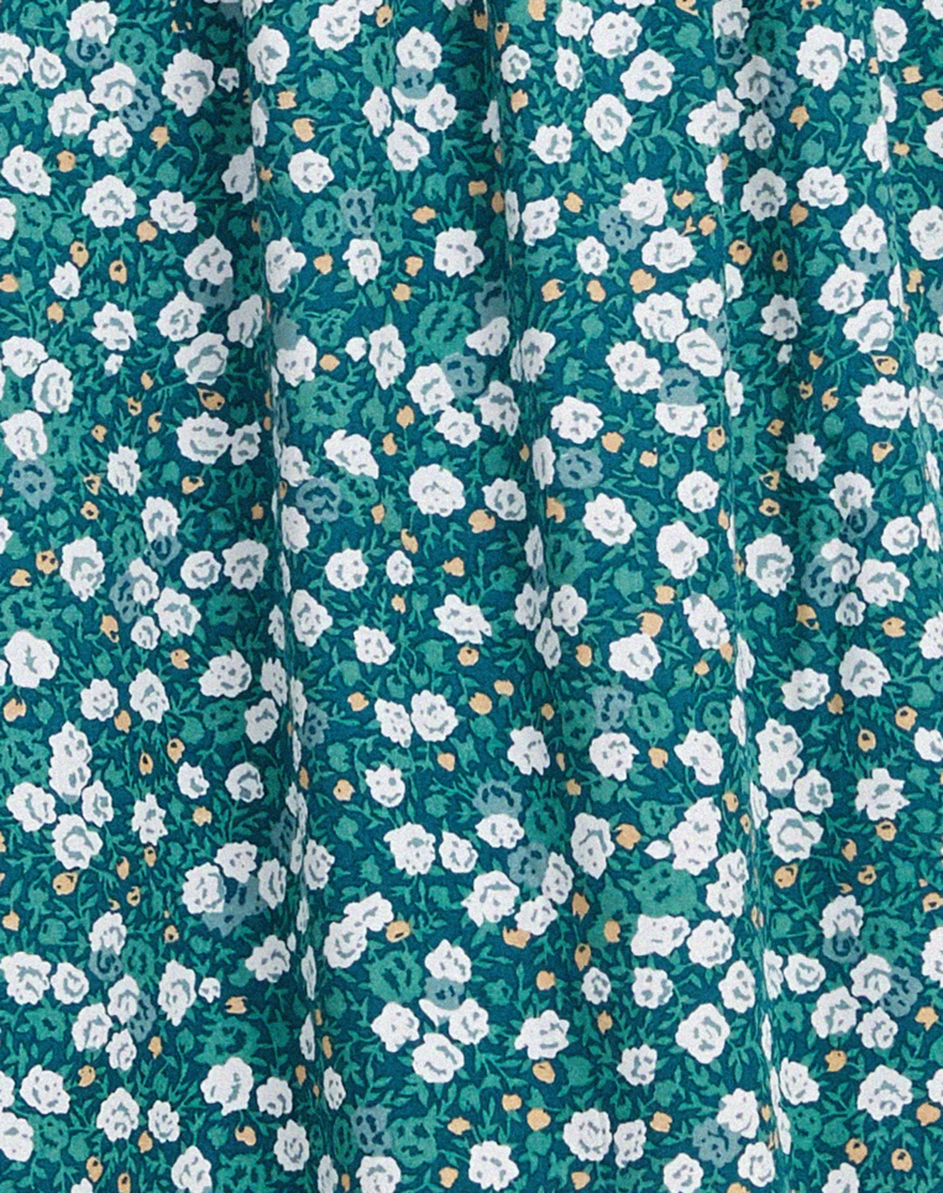 Galova Mini Dress in Floral Field Green