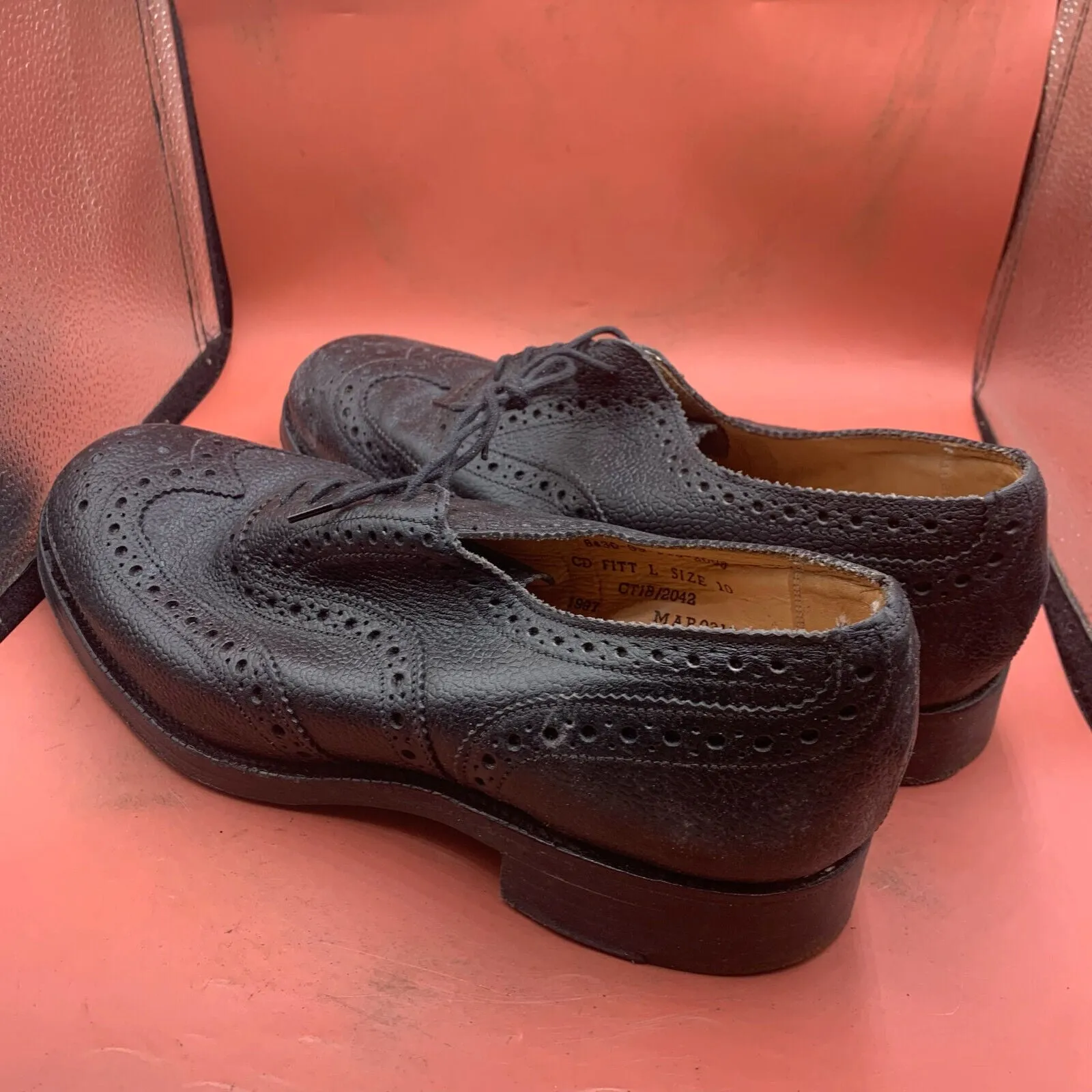 Genuine British Army Scottish Highland Regiment Dress Shoes Brogues - Size UK 10