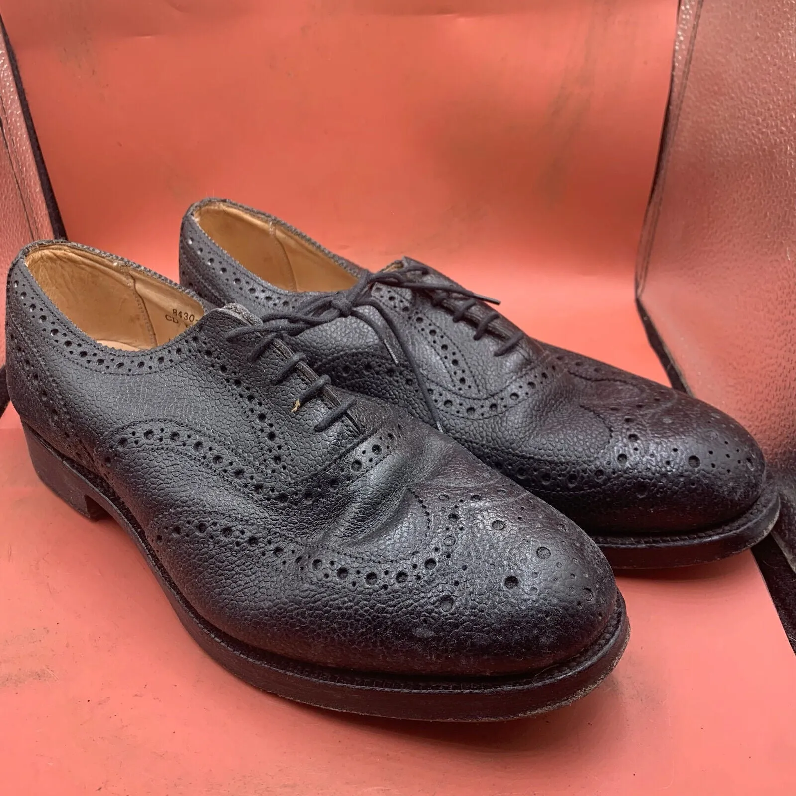 Genuine British Army Scottish Highland Regiment Dress Shoes Brogues - Size UK 10