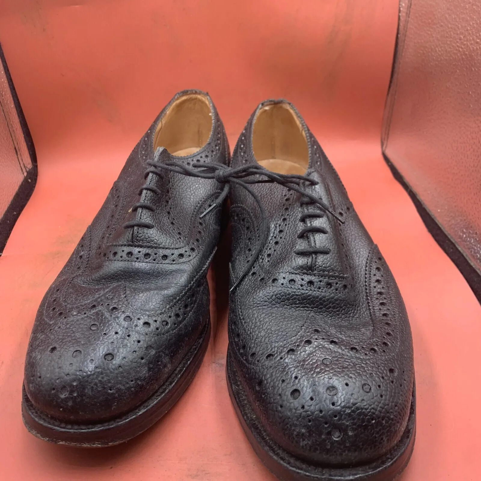 Genuine British Army Scottish Highland Regiment Dress Shoes Brogues - Size UK 10