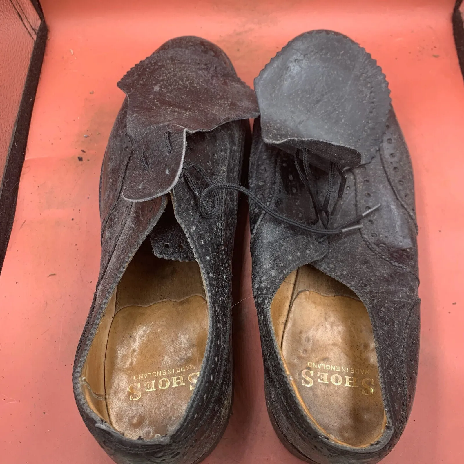 Genuine British Army Scottish Highland Regiment Dress Shoes Brogues - Size UK 11