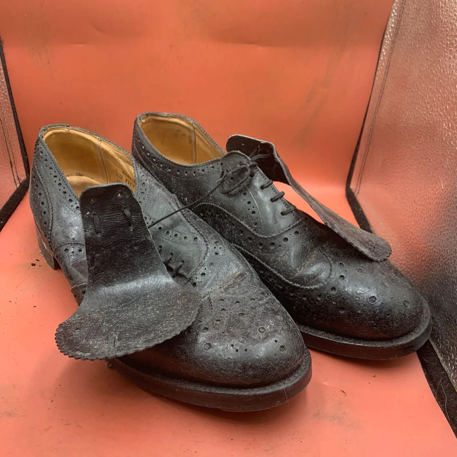 Genuine British Army Scottish Highland Regiment Dress Shoes Brogues - Size UK 11