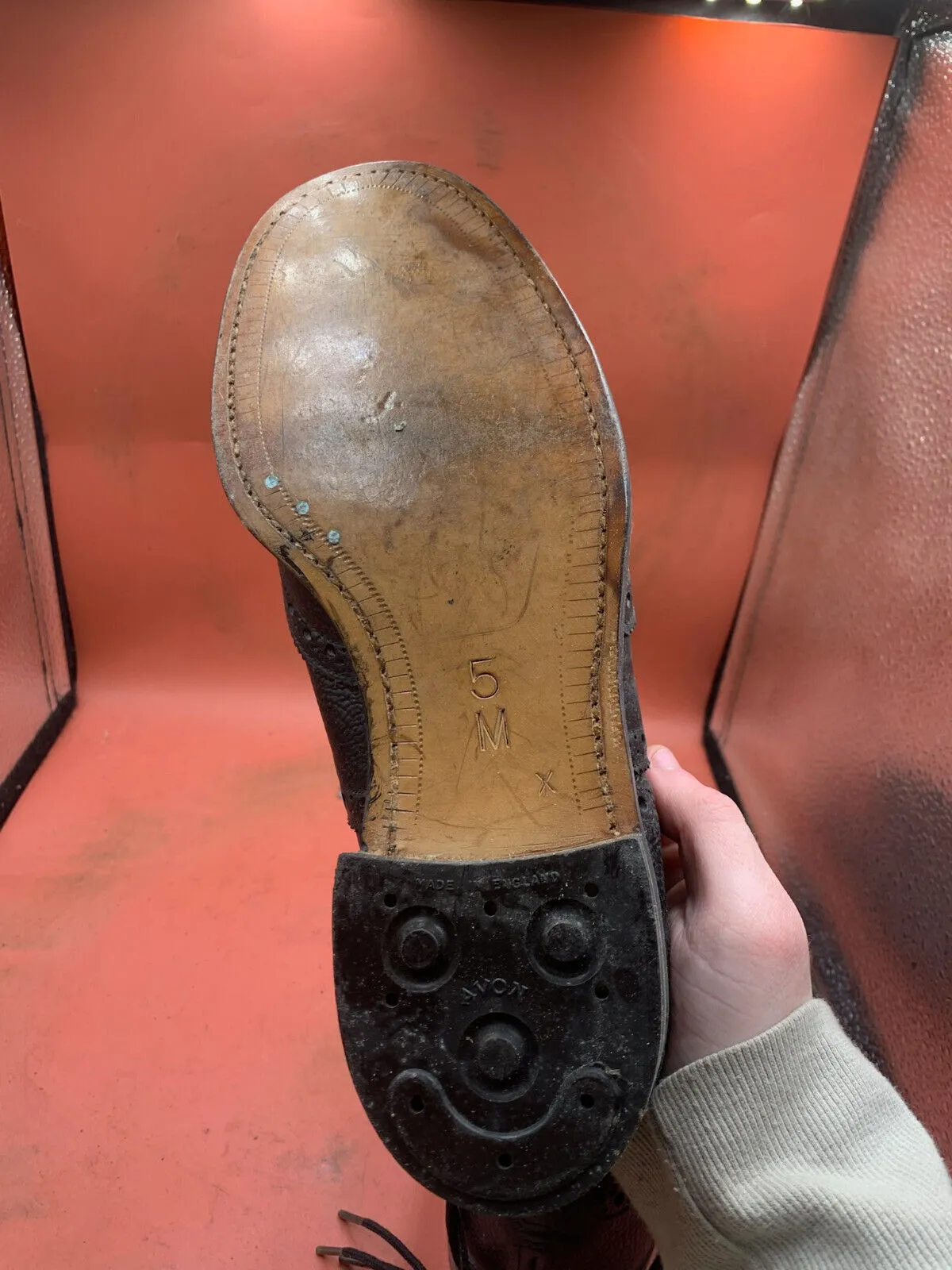 Genuine British Army Scottish Highland Regiment Dress Shoes Brogues - Size UK 5M