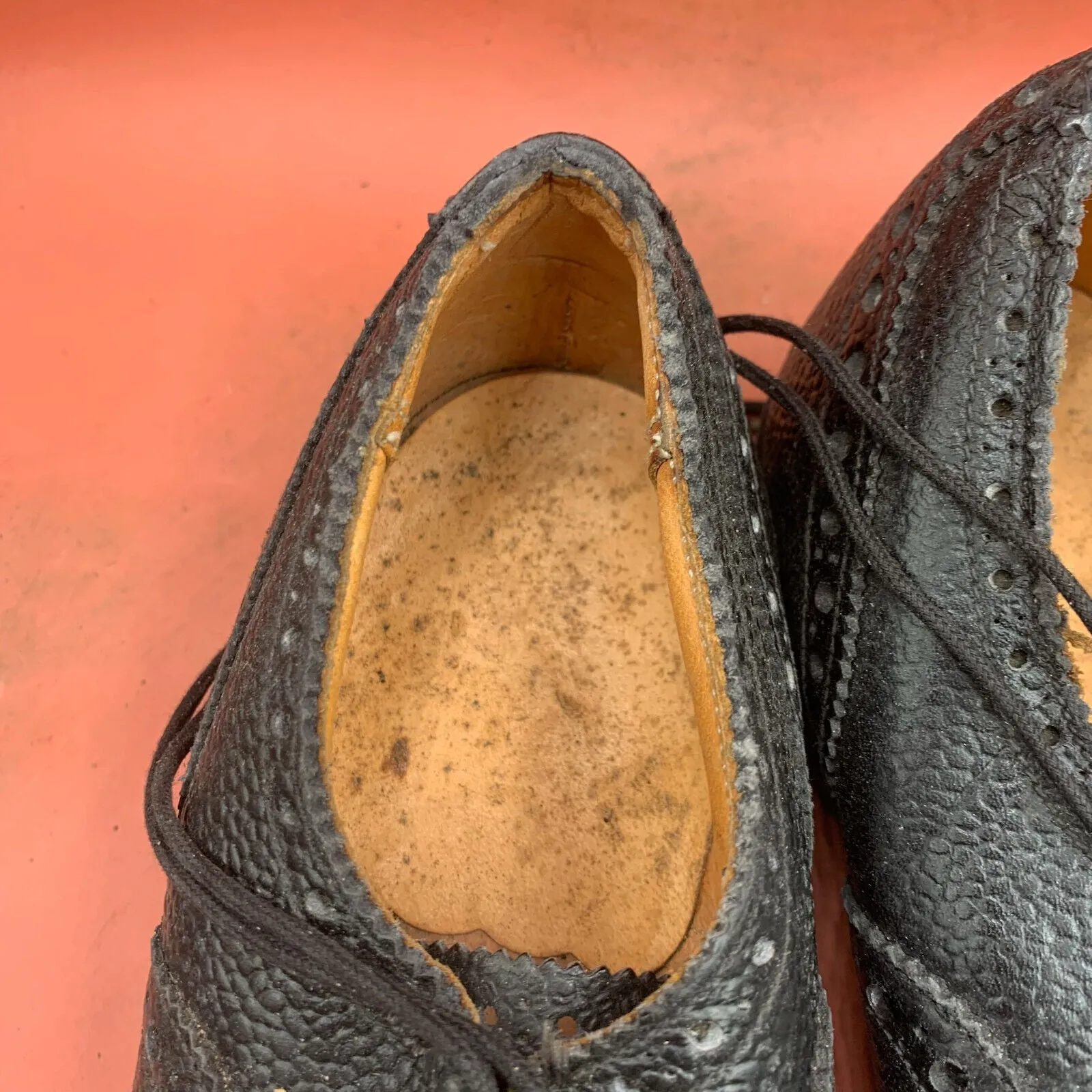 Genuine British Army Scottish Highland Regiment Dress Shoes Brogues - Size UK 5M