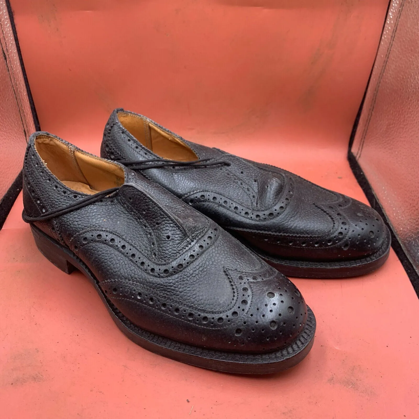 Genuine British Army Scottish Highland Regiment Dress Shoes Brogues - Size UK 5M