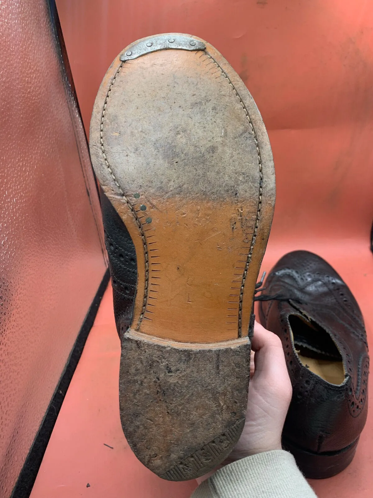 Genuine British Army Scottish Highland Regiment Dress Shoes Brogues - Size UK 6L